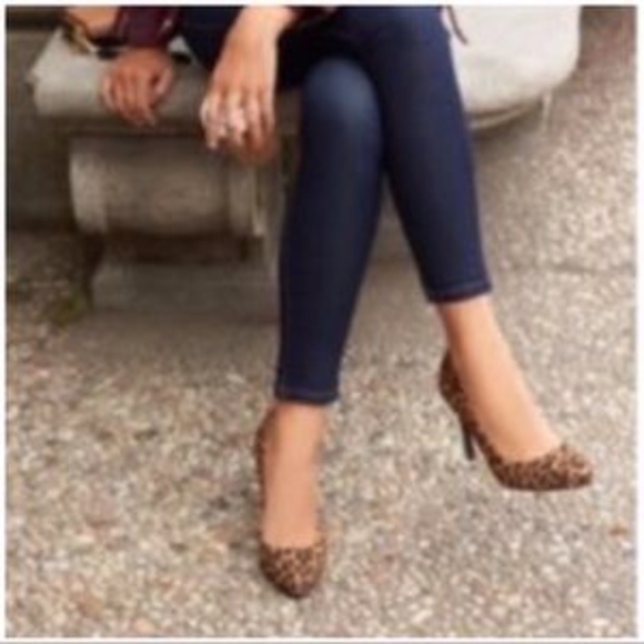 LC LAUREN CONRAD Brown Leopard High Heel Shoes - Picture 2 of 7